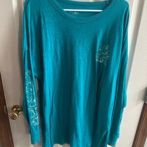 Natural life long sleeve doodle t-shirt